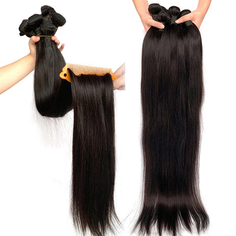 Peruvian Straight Human Hair Weave Bundles