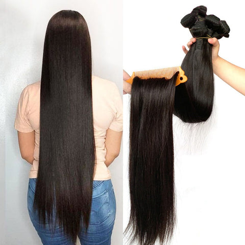 Peruvian Straight Human Hair Weave Bundles