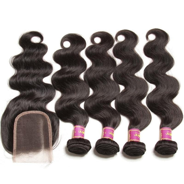 Unice Hair Indian Body Wave 4 Bundles