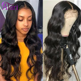 Ginger Brown Body Wave Wig Brazilian Human Hair Wigs Pre Plucked Lace Frontal Wig Transparent Lace for Black Women